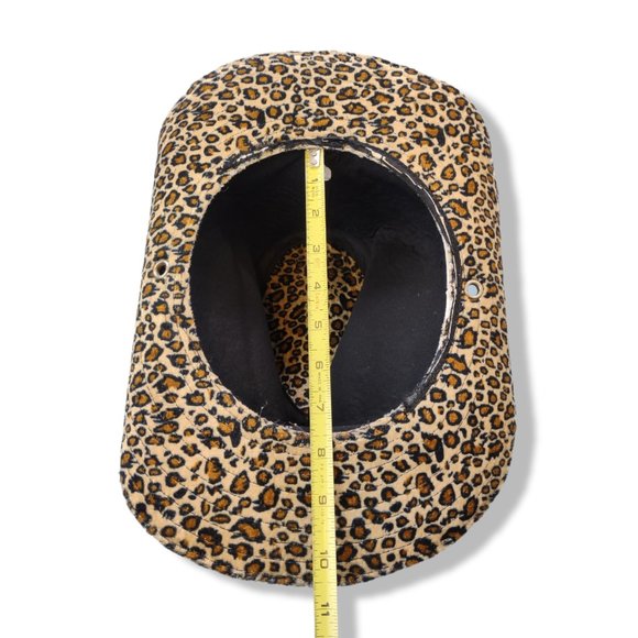 Vintage Y2K animal print leopard cheetah cowboy hat - Picture 4 of 4
